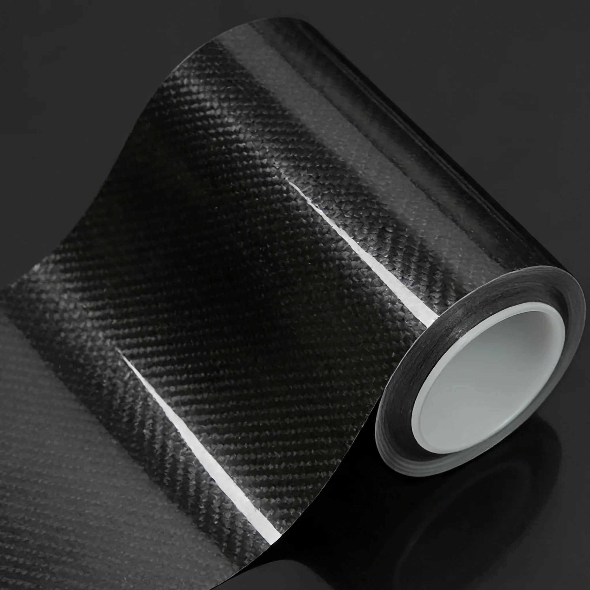 Pellicola in Fibra di Carbonio per Carrozzeria Auto, Rivestimento Vinilico Opaco, Adesivo Nero Lucido 3D 4D 5D 6D, Decorazione e Copertura per Auto