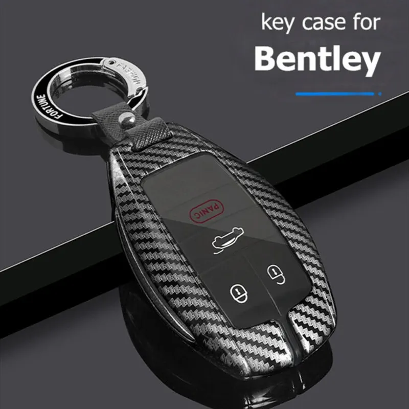 3 Buttons Replacement Smart Remote Control Keyless Start Key Case Cover  Shell for Bentley Bentayga 2017-2021 2AHMV-YK1