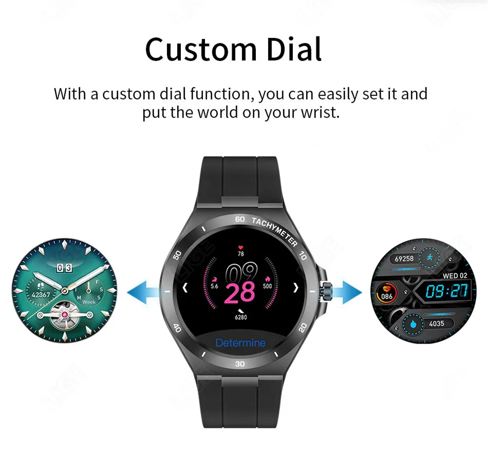 2022 LIGE 1.28-inch Smart Watch Men Heart rate ECG Monitor Sport IP67 Waterproof Watches Real-time Weather men women Smartwatch