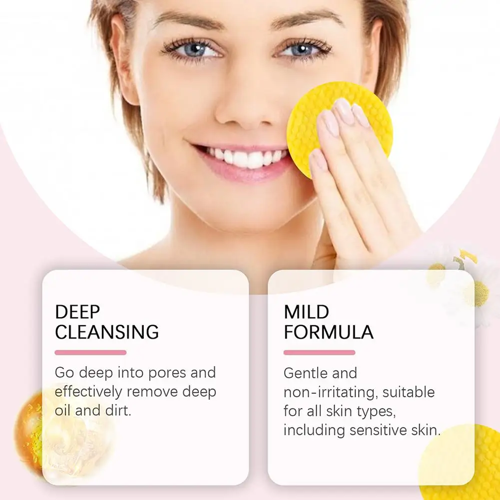 40/50pcs Kojic Acid Turmeric Cleansing Pads Curcuma Longa Root Facial Sponges Exfoliating Pads Daily Cleansing Skin Care Product 5