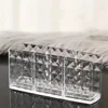 Clear Acrylic Makeup Brush Holder Desk Cosmetic Organiser Lipstick Storage LipstickStorage Holder Stand Diamond Makeup tools 3
