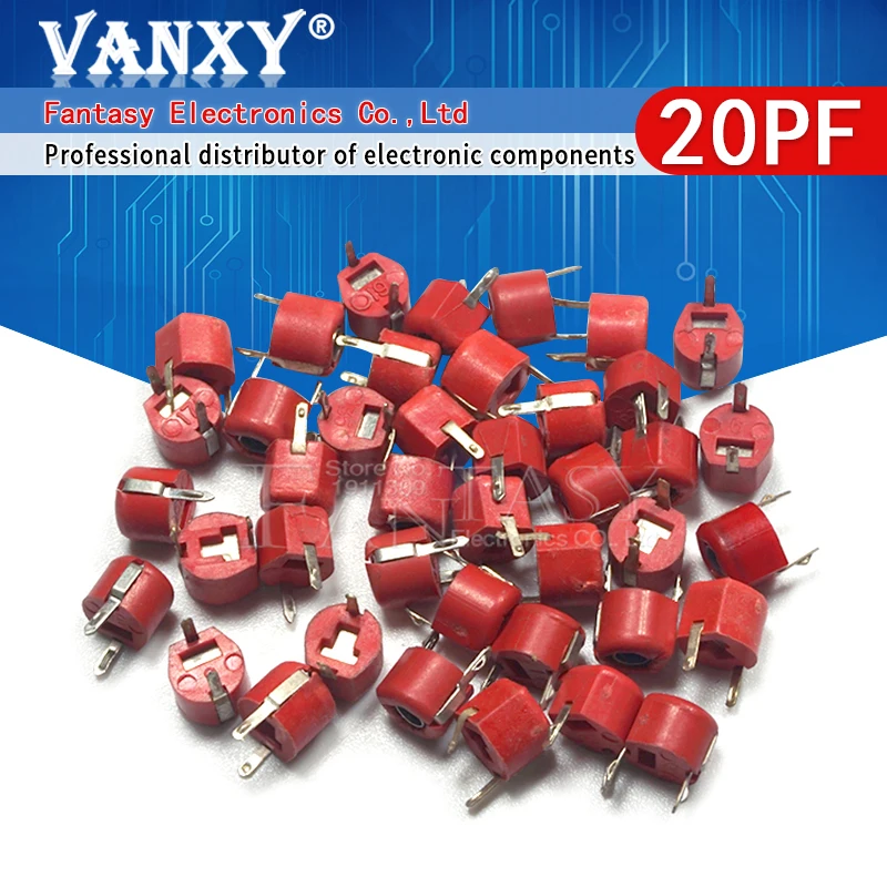 JML06-1 6mm 3PF 5PF 10PF 20PF 30PF 40PF 50PF 60PF 70PF 120PF Trimmer Adjustable Capacitor 5P 10P 20P 30P 40P 50P 60P 70P 10pcs adjustable capacitor