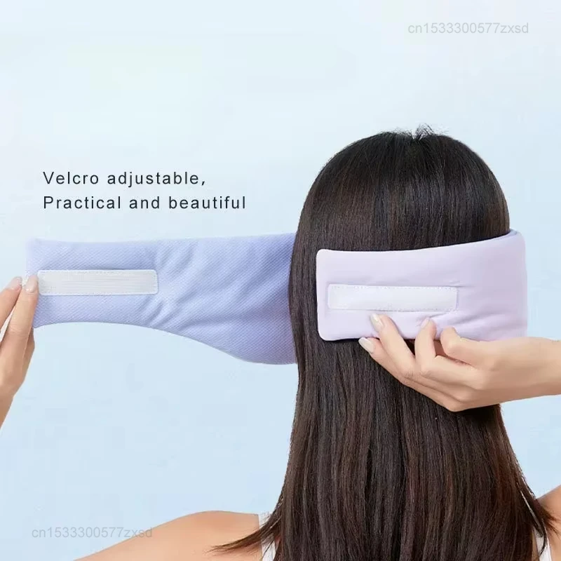 Enhanced Sleep Eye Mask: Ice Silk Breathable Comfort, Dual-Temperature Full Coverage Blackout with Noise Reduction