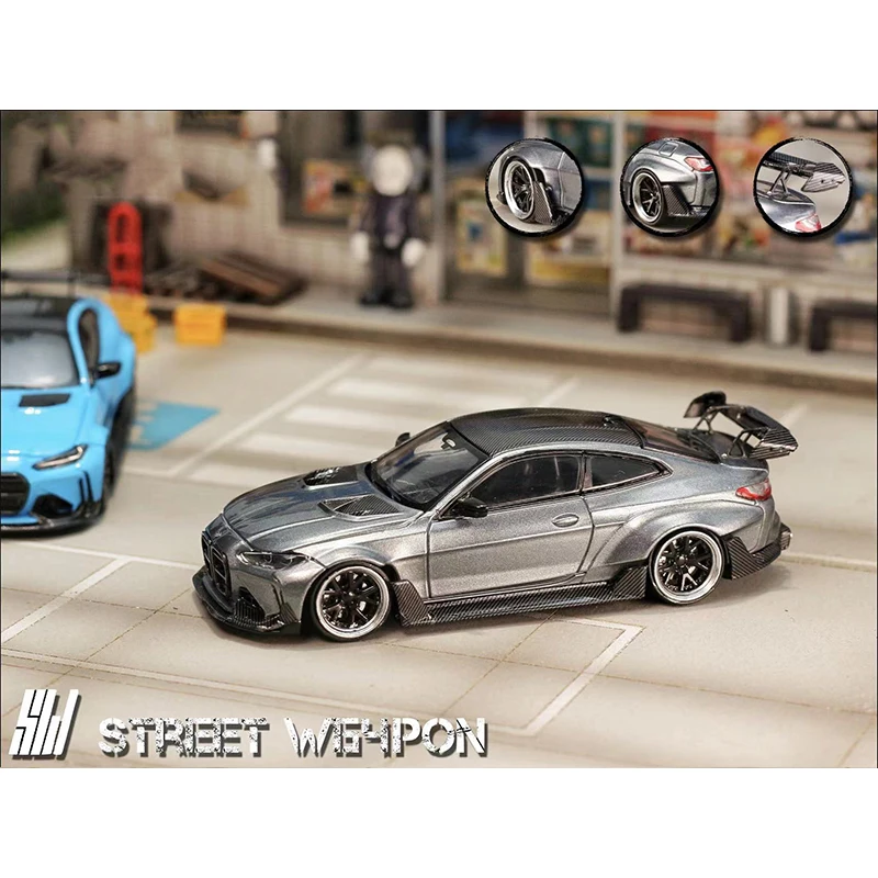 SW 1:64 G82 M4 Diecast Diorama Car Model Collection Street