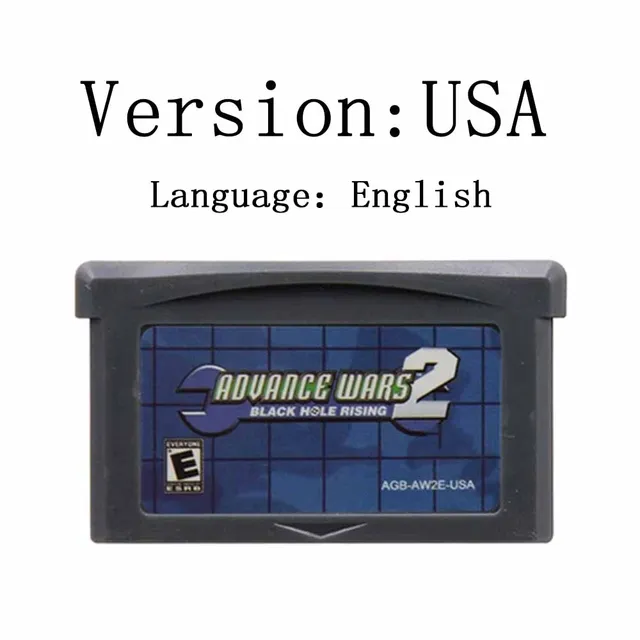 32 Bit Video Game Console Card GBA Game Cartridge Advance Wars Series Advance Wars 2 Black Hole Rising  for GBA English Version 5