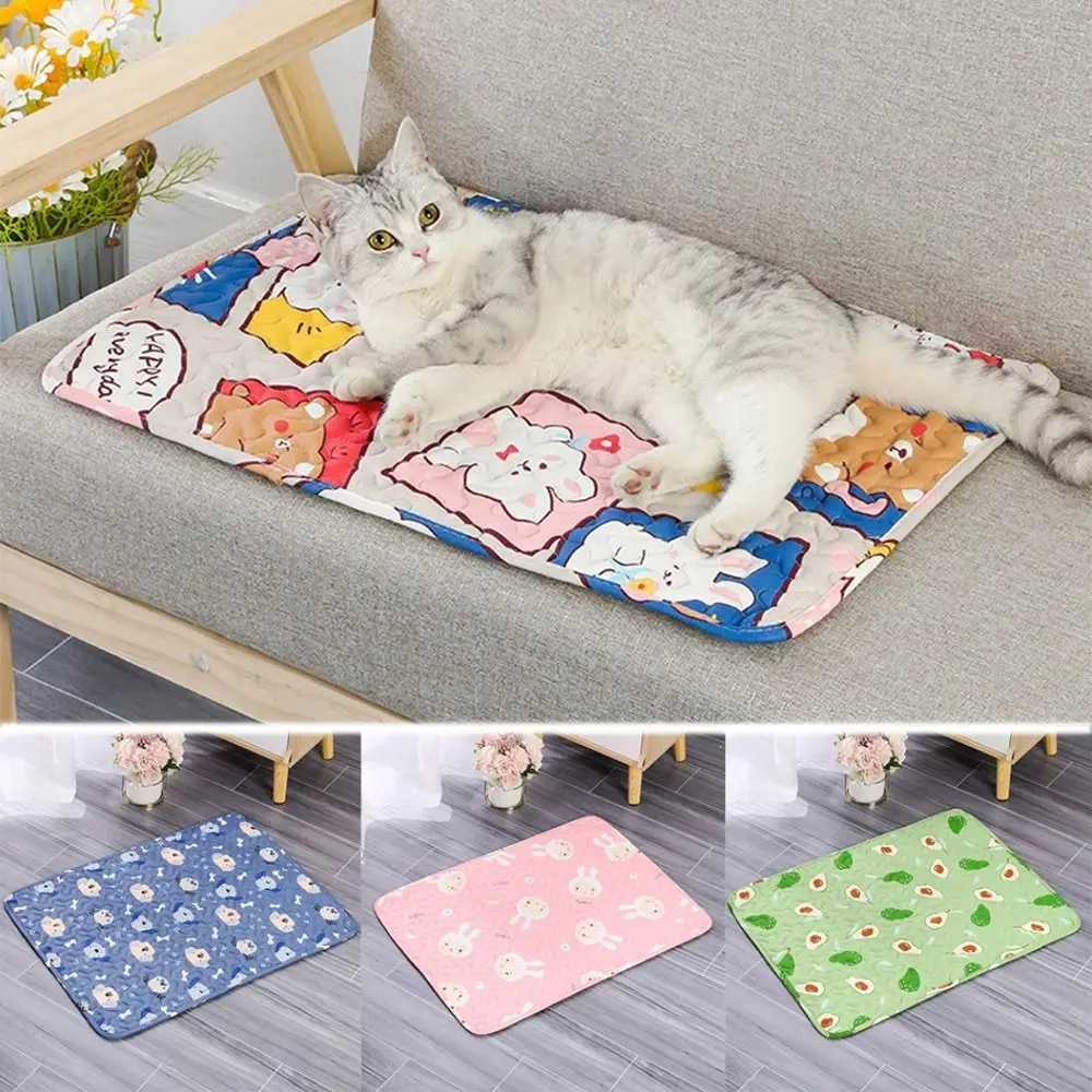 Pet Bed Pet Blanket Dog Cooling Mat Pet Cooling Mat Pet Bed Mat Pet Mattress Dog Kennel Mat Cute Washable Dog Cooling Mat Summer Pad Breathable Pet Cold Bed Pet Ice Pad Blanket
