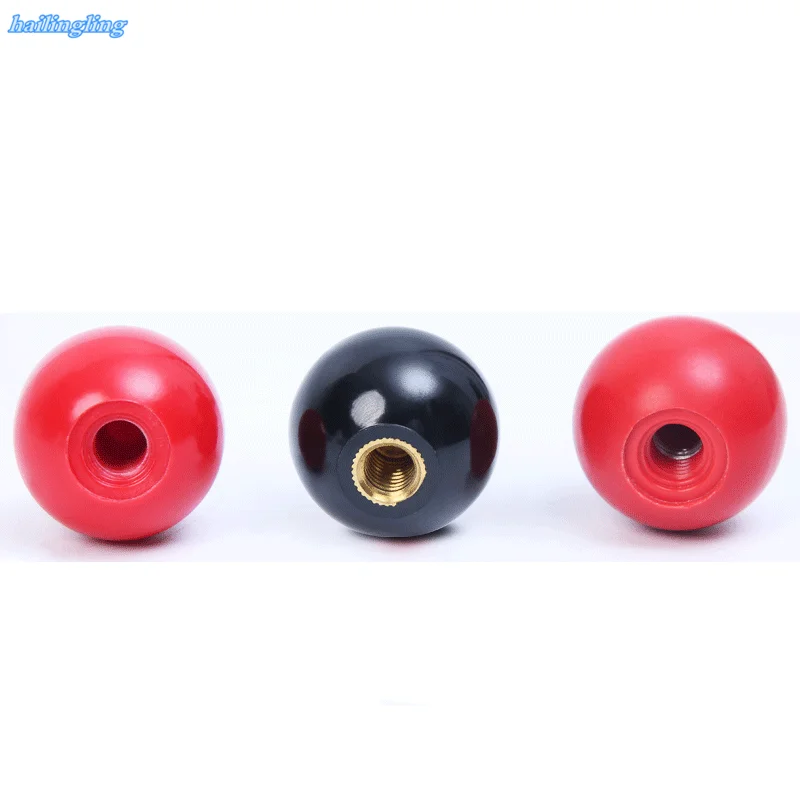 1piece M6-M12 Manual Tightening Bakelite Brass Iron  Core Handle  Ball Machine Tool Wheel Flashlight Wooden Operating Rod Joint
