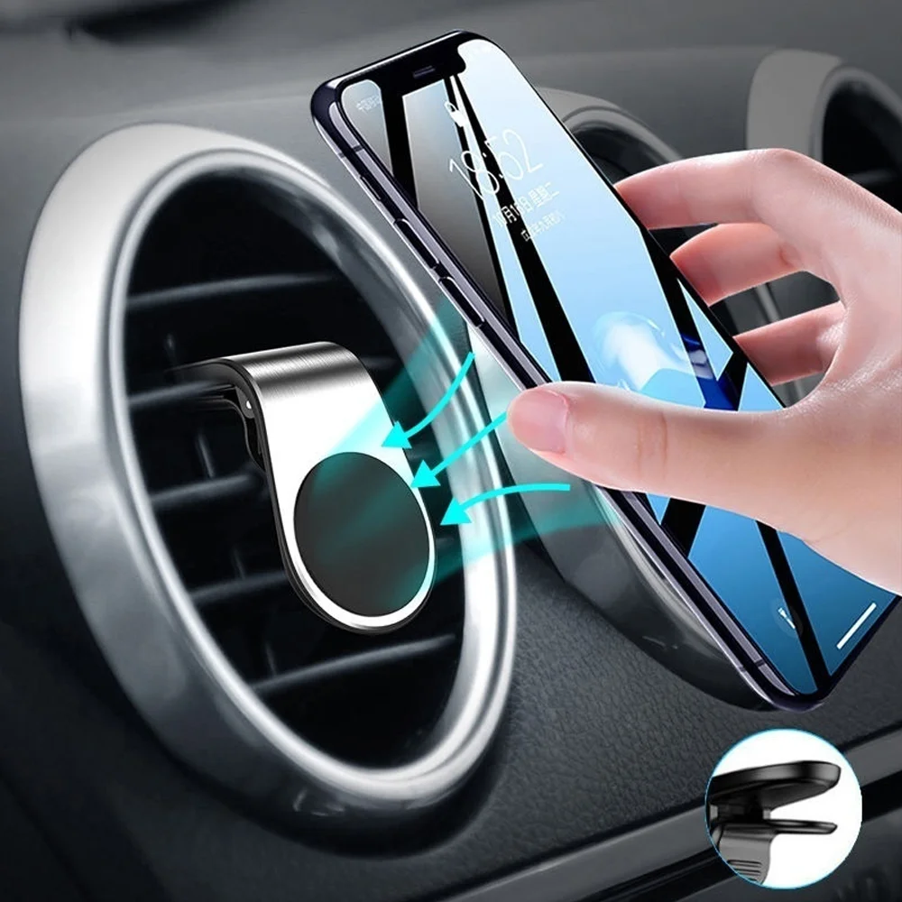 Magnetic Car Phone Holder Mini Air Vent Magnet Mount Mobile GPS Support Smartphone Stand For iPhone 11 Pro 8 7 6 Samsung