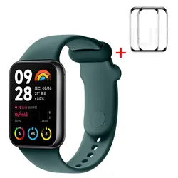 Cinturino in silicone sportivo con pellicola protettiva 3D per accessori di sostituzione del braccialetto del fitness tracker