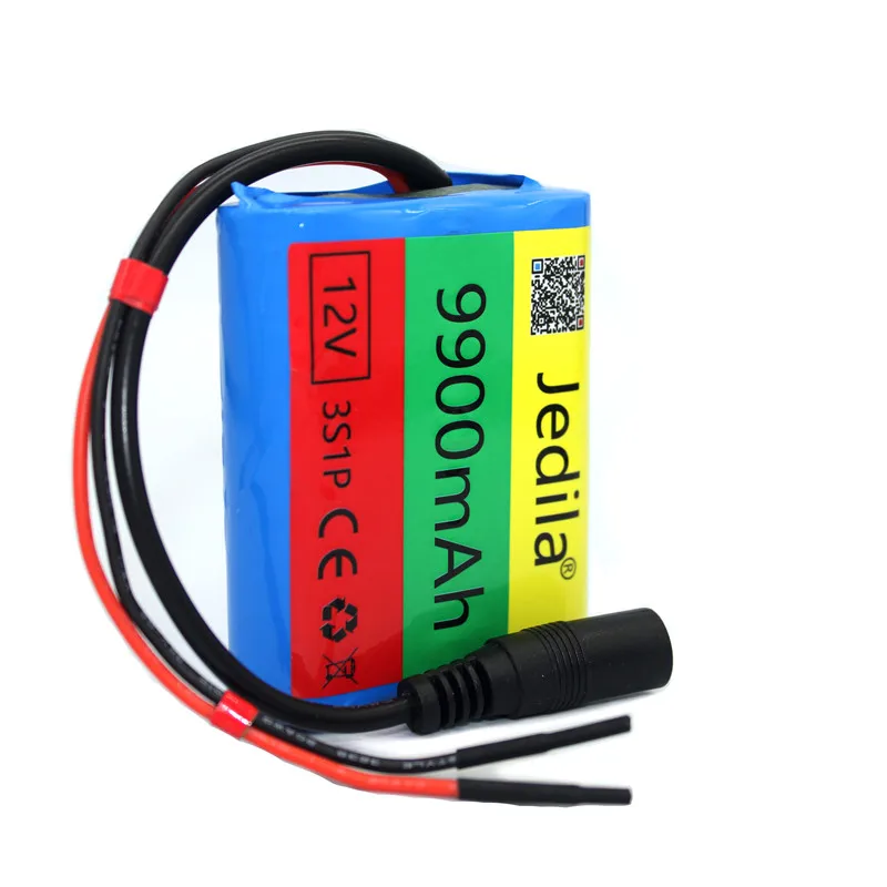 Rechargeable Battery Battery Charger 12V 9900 mAh 3S1P 18650 Lithium Battery Pack 1A Charger