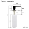 Square Stainless Steel Pump Head Large Capacity 500ml Kitchen Brushed Nickel Soap Dispenser Liquid Soap Dispenser Kitchen sink 6