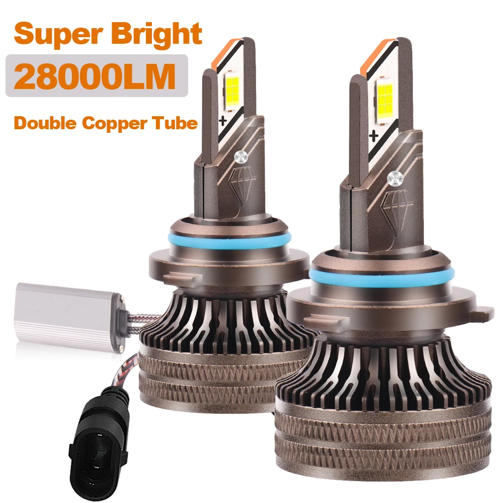 

28000LM 160W CSP Car LED Headlight H4 H7 H1 LED CANBUS Headlamps 9005 9006 H11 H9 H8 HB3 HB4 Turbo Bulbs with Double Copper Tube