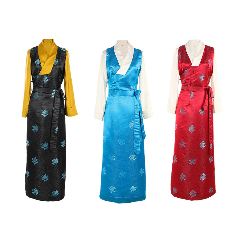 New Tibetan Clothing Two-Piece Shirt Dress Tibet Trip Shoot Performance