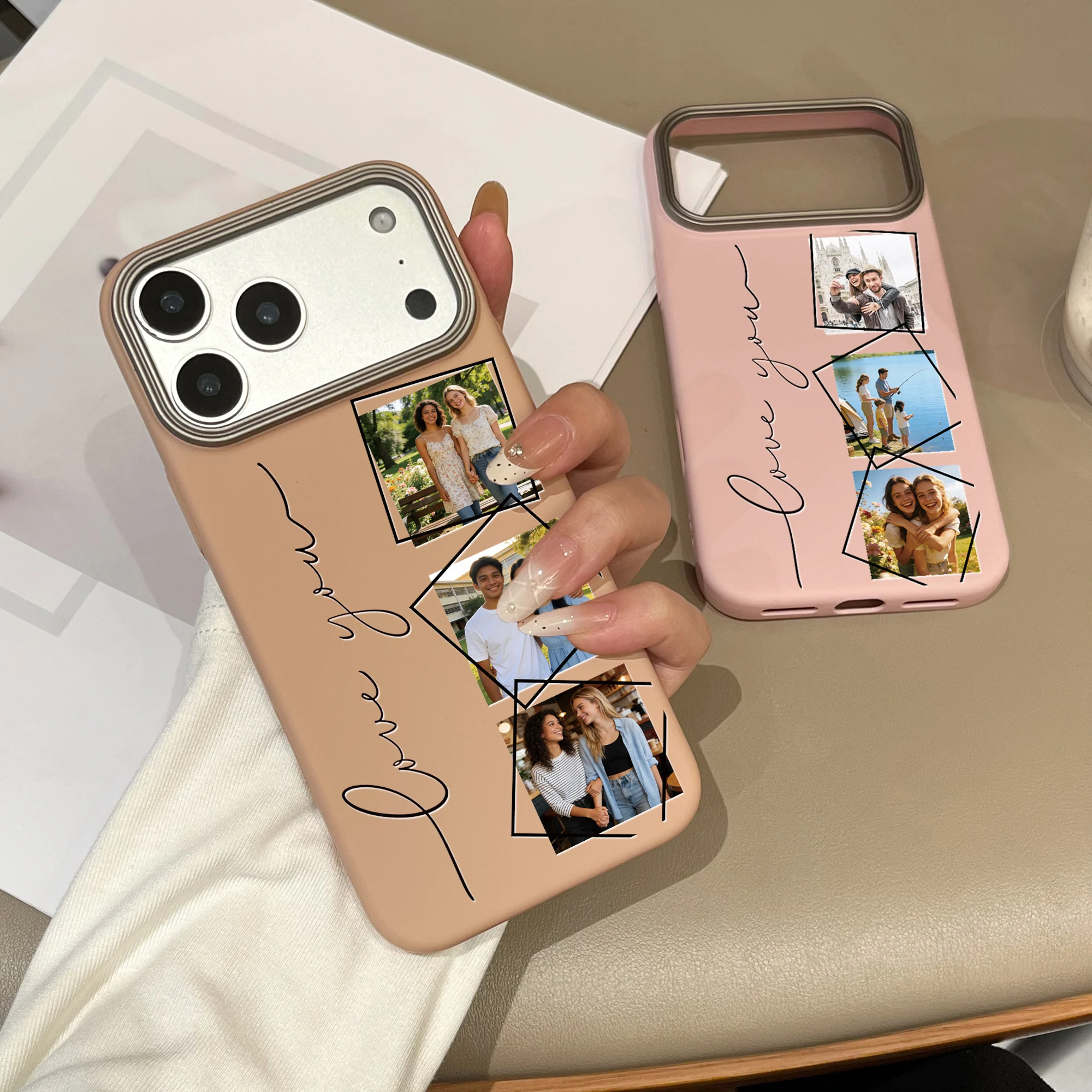 Personalized Custom Parents Children Myself Pets Companion Photos Phone Case thumbnail 8