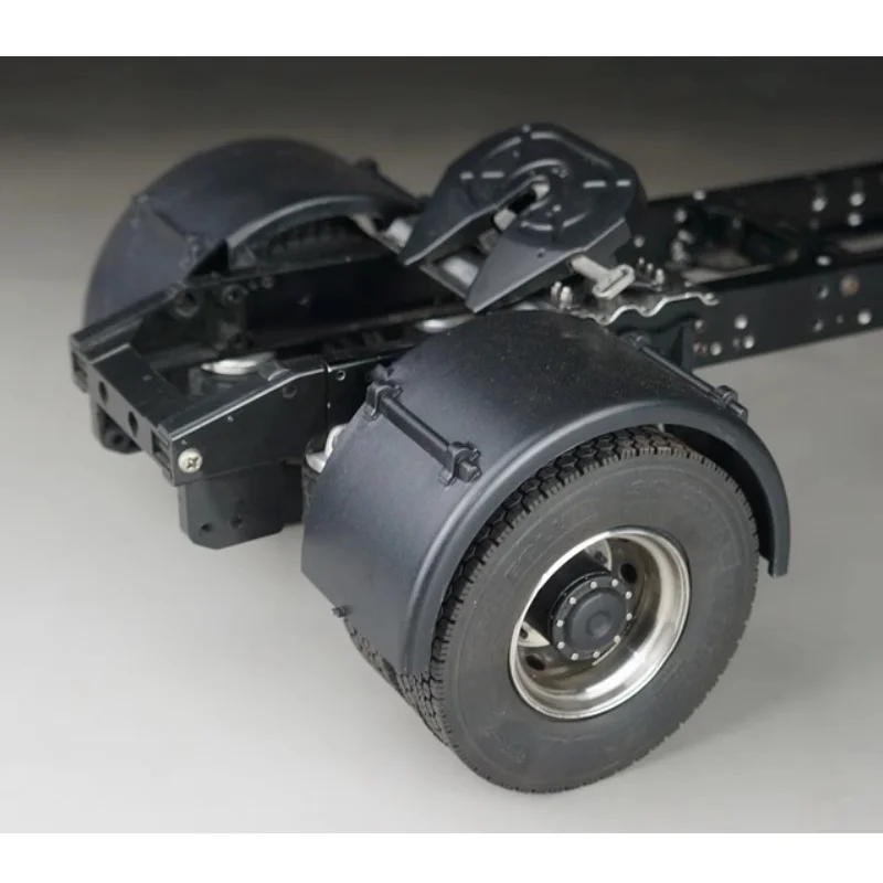 Single Axle Mudguard Fender Wing for 1/14 Tamiya RC Truck Scania MAN TGS Volvo Benz Tamiya Scaleclub LESU DEGREE Trailer Parts 2