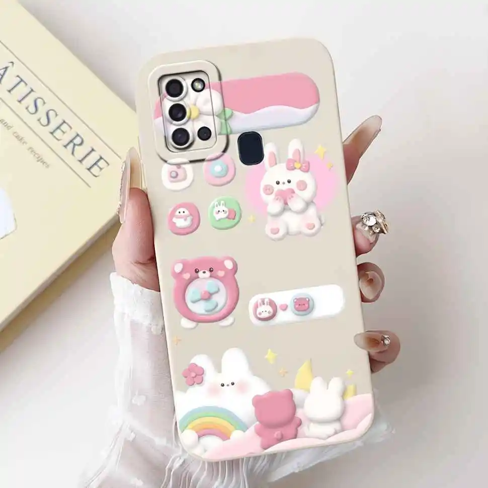 Chic Love Bow Rabbit Soft Silicone Phone Case Cover