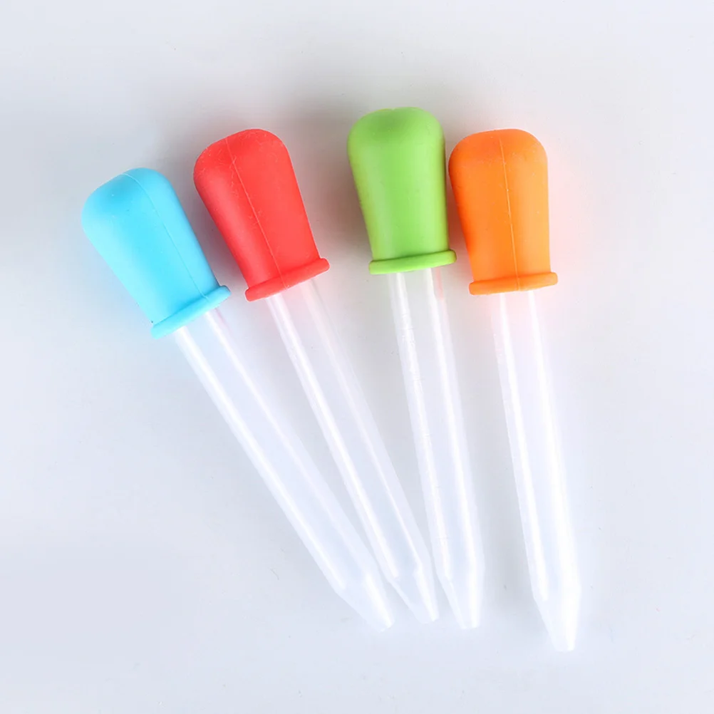 

12pcs Silicone Droppers 5ml Clear Eye Dropper Pipettes with Bulb Tip for Kids Candy Mold Gummy Making Oil Industrial Crafts