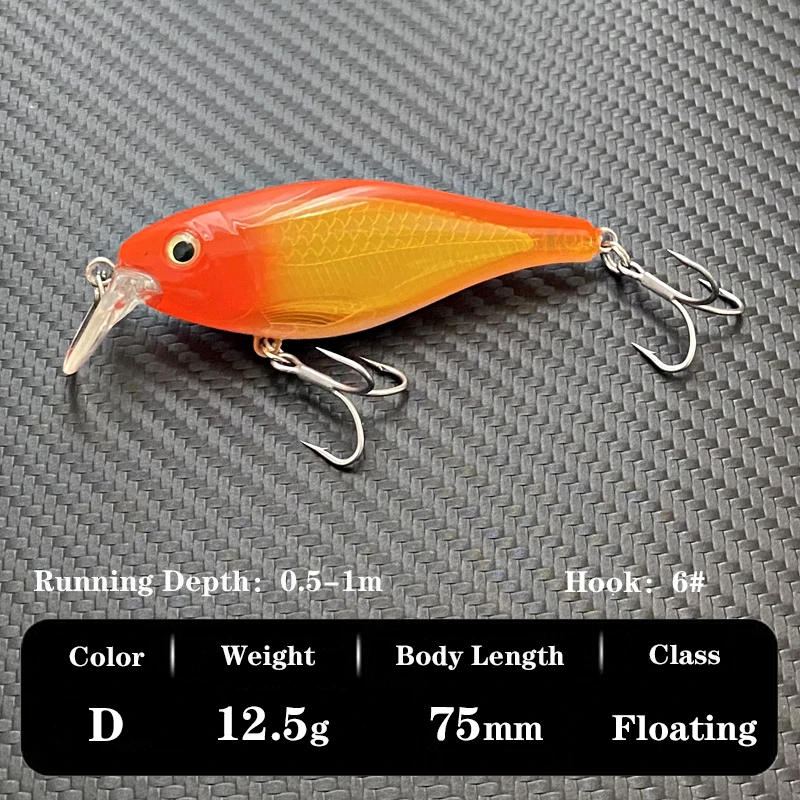 JERKBAIT Fishing Lure Jerk bait 75mm 12.5g Minnow Floating