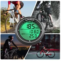 Compteur de vitesse de vélo filaire, étanche, de forme ronde, écran rétroéclairé, odomètre de vélo, ordinateur de vélo 3