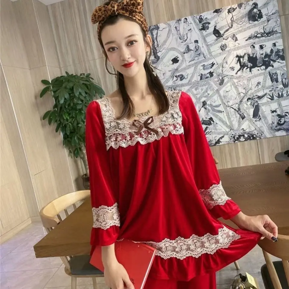 2022 Spring New Fashion Pajamas Women Suits Loose Fashion Pajamas Homewear Sets Euro-America Style Fashion Clothes Boutique