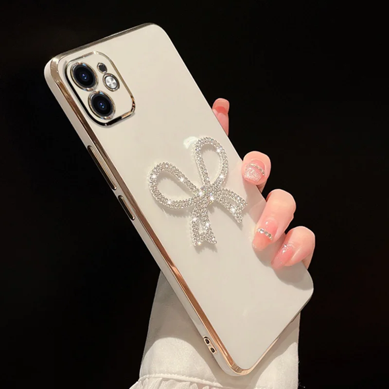 Bling Plting Morbido Cse Per Redmi 12C Note11S 11 Pro 12S 10C 10A 10s 9T 9s 9C 9A 8 8T A1 Plus Dimond Carino Arco Della Copertura_voghion.com