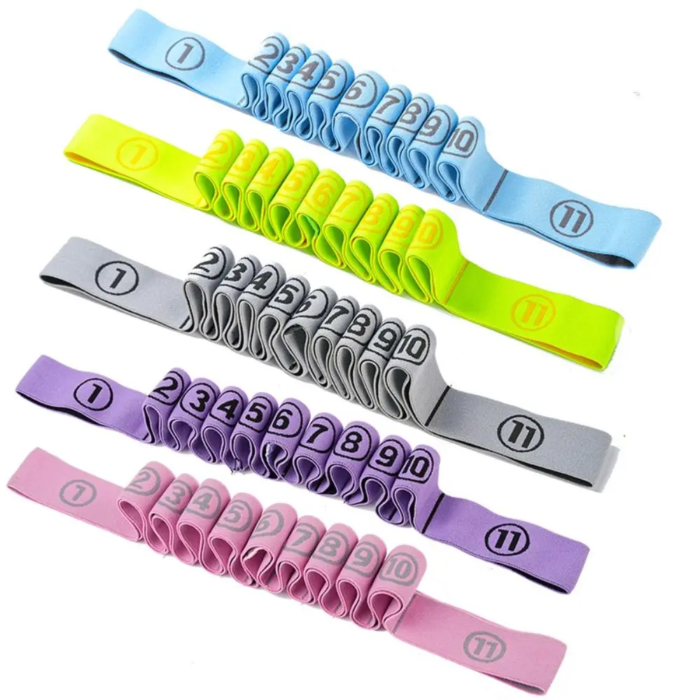 11 Grid Yoga Resistance Band Elastic Crossfit Exercise Fitness Resistance Bands Textile Cotton Yoga Training