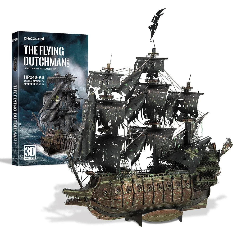 Pirate Ship 3D Metal Puzzle Pirate Ship Names DIY 3d Metal Puzzle The Flying Dutchman Model Building Kits Pirate Ship Jigsaw For Teens Brain