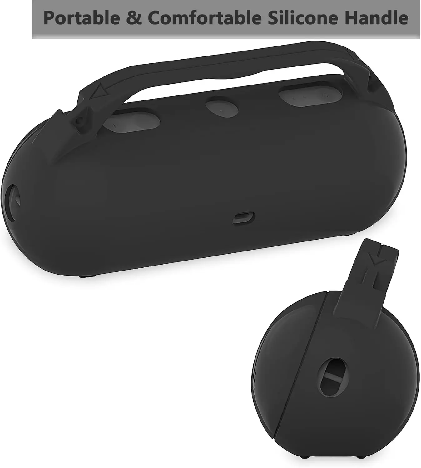 Silicone Protective Cover Case and Shoulder Strap for Beats Pill 2024 Wireless Bluetooth Speaker(Case Only)