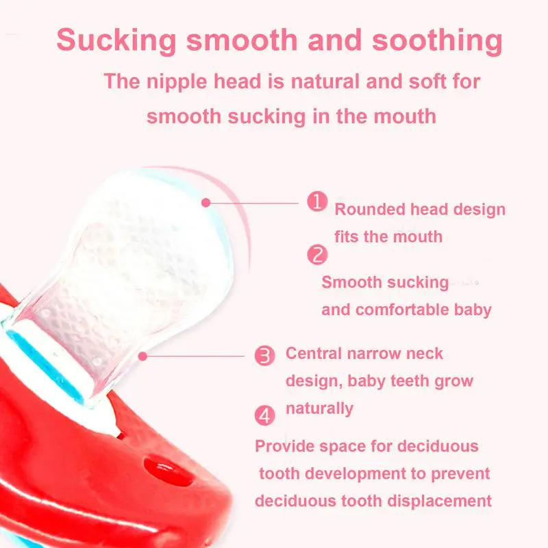Silicone Funny Pacifiers Soother Infant Kiss Pacifier Toy Funny Teeth Pacifier For Toddler Lip Cute Soother