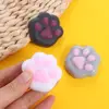 Mini Cat Paw Squeeze Toy Soft Silicone Fish Pinch Decompression Toy Lovely TPR Fidget Sensory Toys For Kids Adults Gift 2