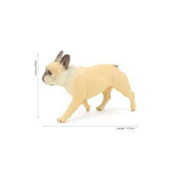 Compact Bulldog Puppy Desktop Ornament - Solid Dog Figurine Decoration (F)