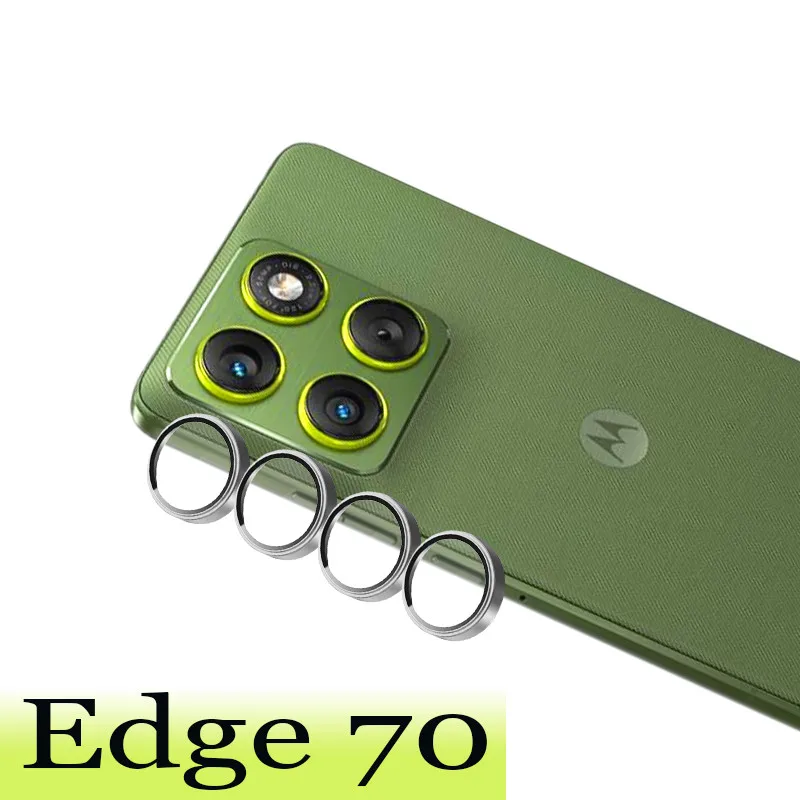 Metal Ring Camera Protector with 3D Design - Full Cover Glass Lens Shield (1/2 Pcs)