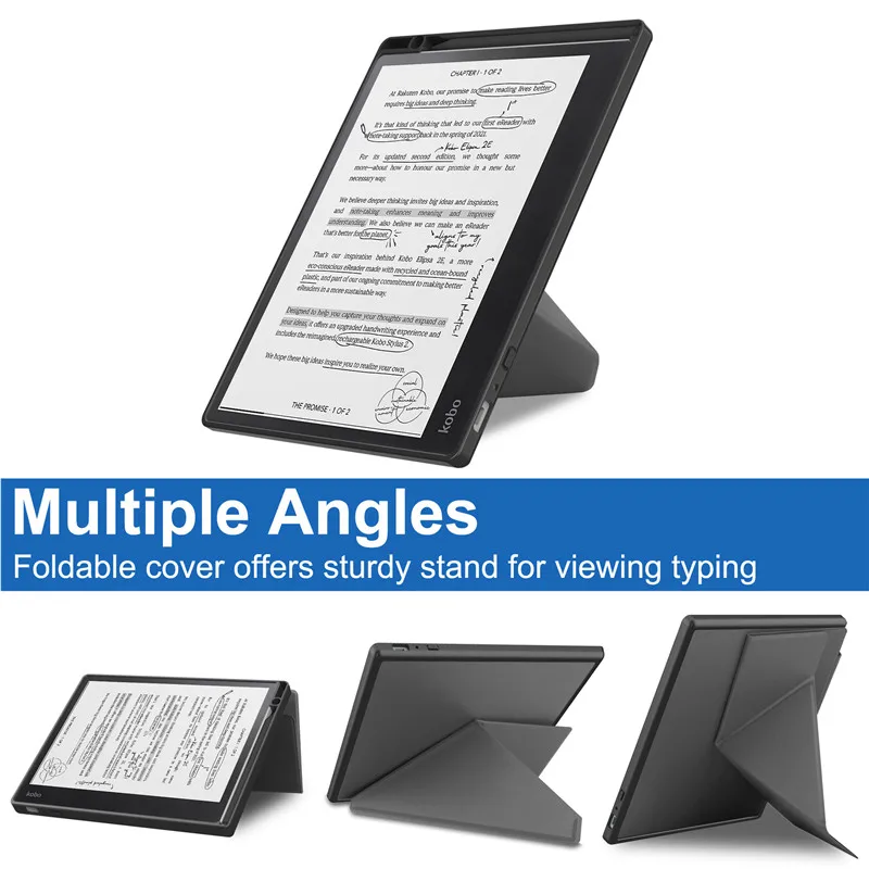 Ereader Cover Ereader Case For Kobo Elipsa 2e 10.3 inch Magnetic Fold Stand Leather Smart Cover