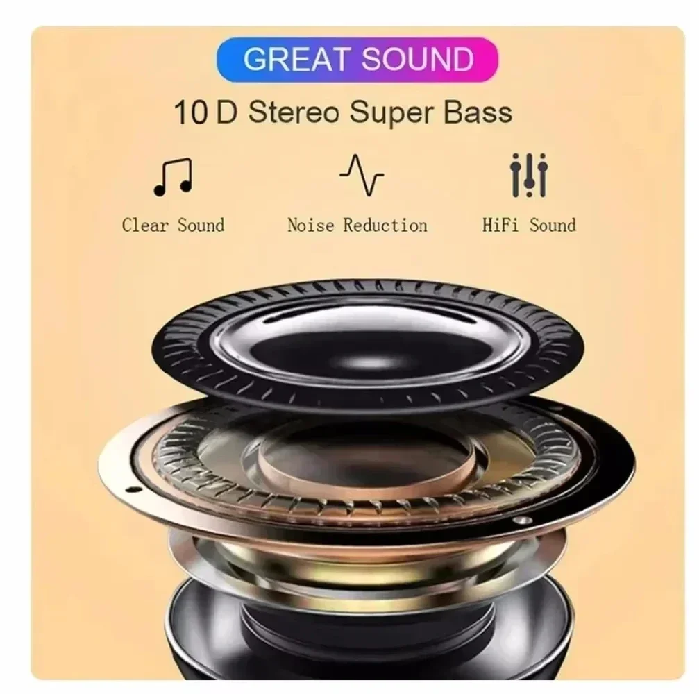 Advanced AI Translation Bluetooth Earphones Wireless Charging IOS18 Dual Pairing USB C HD Call Headset Long Battery Life Phone