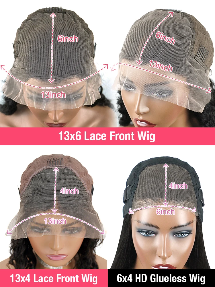 Human Hair Lace Frontal Wig For Women 13x6 13x4