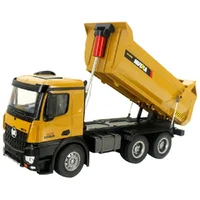 Huina 1582 alloy remote control dump truck simulation multi-function engineering vehicle model children's toys holiday gift. 2