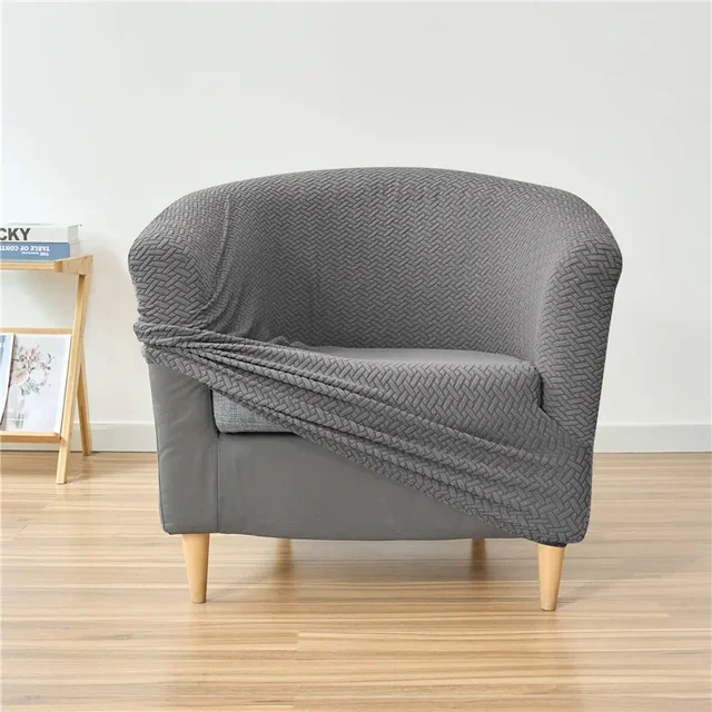 Lining for bath chair jacquard Cover club elastic Lining for single sofa armchair in stretch spandex for living room Bar Home decoration 4