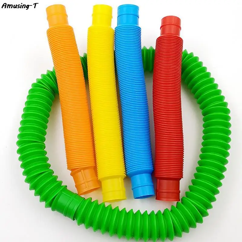 

5Pcs Mini Tubes Sensory Toy For Adult Fidget Stress Relieve Toys Kid Autism Anti Stress Plastic Bellows Children Squeeze Toy