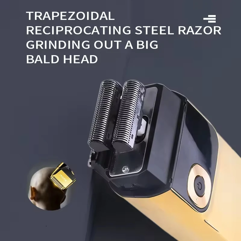 Kemei KM-1949 Gold or Sliver All metal Electric Hair Clipper KM-2028 Rechargeable Men's Shaver Professional Cordless Trimmer 6