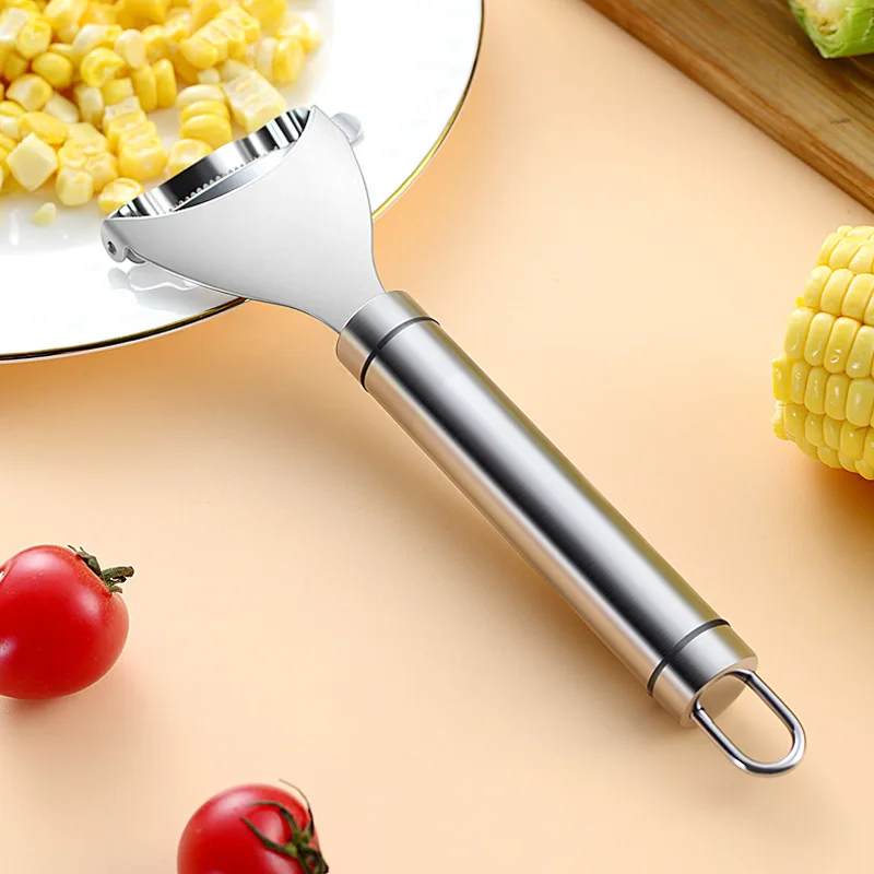 Stainless Steel Corn Stripper Corns Threshing Corn Thresher Stripper Peeler Corn Kerneler Peeler Fruit Vegetable Kitchen Gadgets