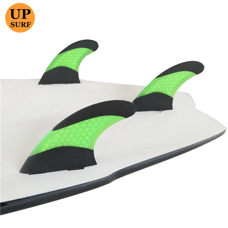 Surfboard Fin UPSURF FCS Glass Fiber Fins G5 For Surfing 3pcs per set Green Color Surf Board Fin Free Shipping