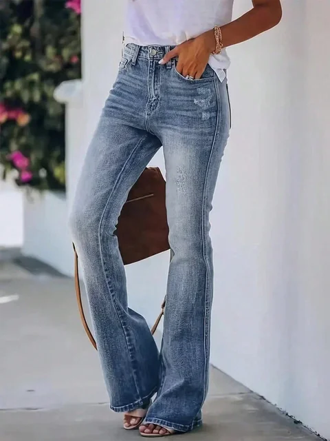 Jeans Haute pour Femme, Pantalon en Denim, Vêtement Chaud, Nouvelle Collection 4