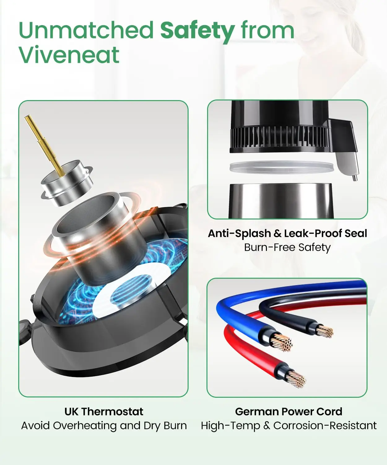 750W Countertop Water Distiller with 304 Stainless Steel, 4L Tank, Customizable Temperature and Timer, and One-Touch Operation