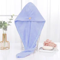 1PC Hair Drying Hat Quick-dry Microfiber Hair Towel Cap Hat Women Bath Hat Solid Towel Cap Super Absorption Turban Hair Dry Cap 6