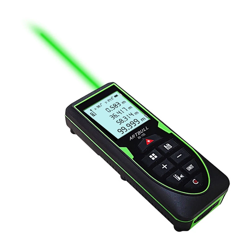 Green Laser Distance Meter 70m 100m 120m Rangefinder with Angle display USB Rechargeable Tape Measure ruler Roulette tool tape measure laser rangefinder distance meter laser tape measure digital tape measure