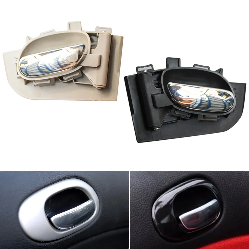 car inside door handle inner door close handle catcher front rear chrome for peugeot 206 207 citroen C2