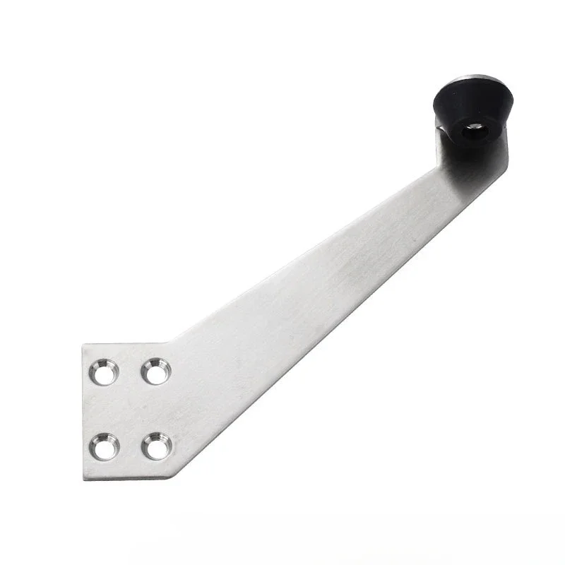 Wooden Door 304 Stainless Steel Rubber Silent er Door Stop Left and Right Anti-collision Stop 90 Degree Limiter