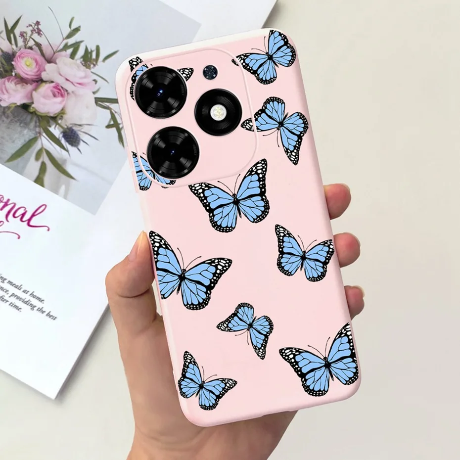 Sunflower Pattern Soft Silicone TPU Jelly Phone Case - Fashionable Protective Bumper Cover