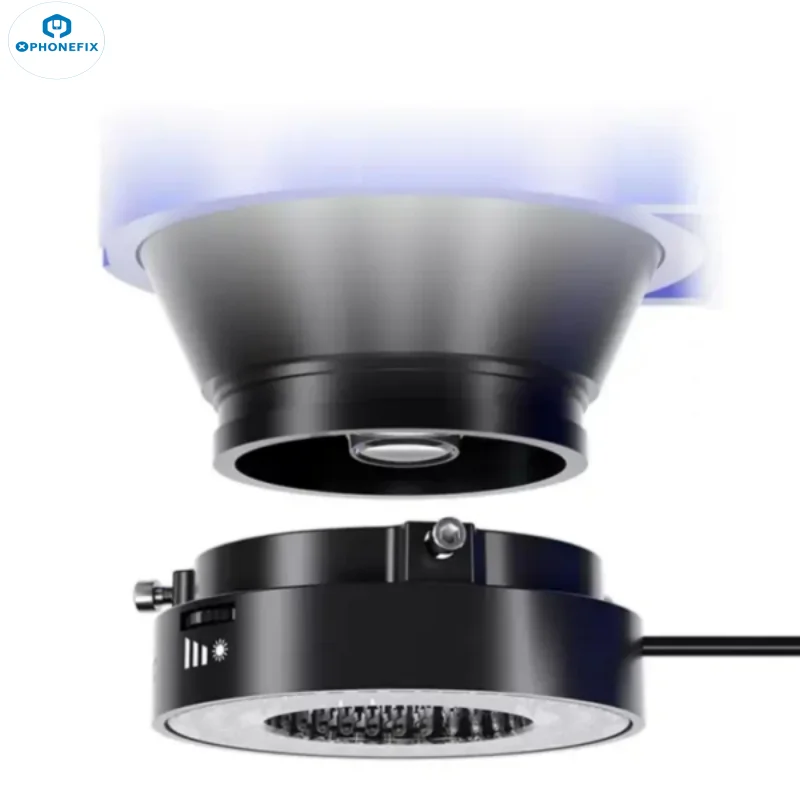 Mechanic L64/72/144 LED USB Microscope Ring Light Illuminator Lamp Brightness Adjustable Trinocular Microscope Soldering Rep microscope lamp