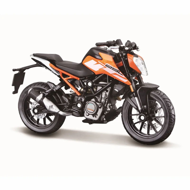 Bburago 1:18 KTM 250 Duke Авторизованная модель мотоцикла из сплава Игрушечная автомобиля